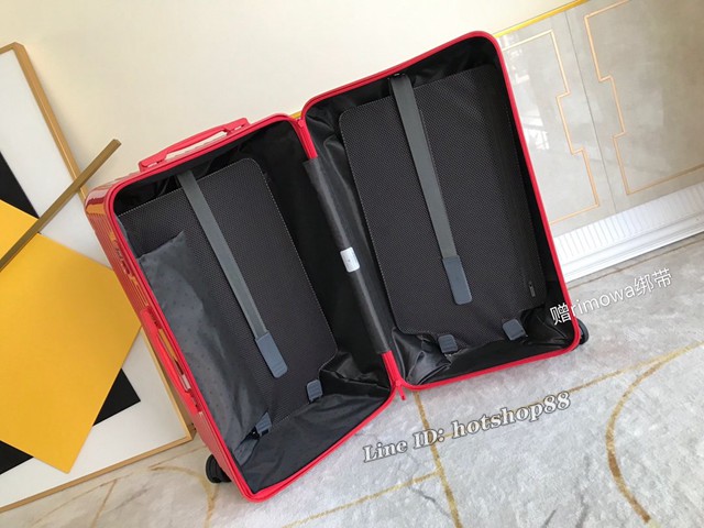 RIMOWA行李箱方胖子四輪拉杆箱 全新色彩系列 型號90043 日默瓦PC拉鏈箱 gdx1199